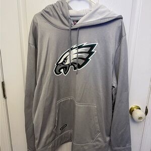 NWT Philadelphia Eagles Men’s Gray Hoodie with Eagle Logo, Size XL